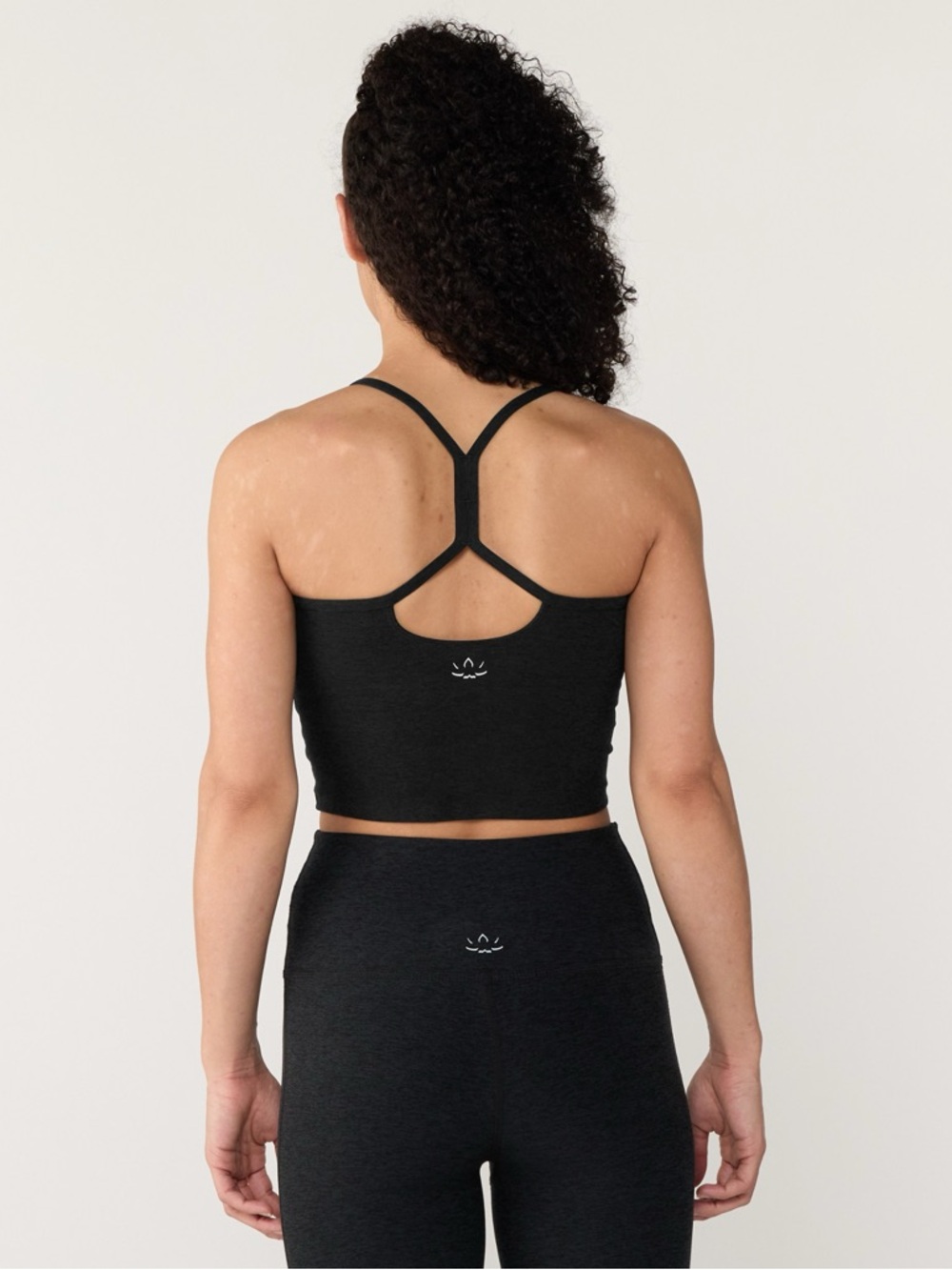 Spacedye Slim Racerback Cropped Tank Top - Picture 2 of 6